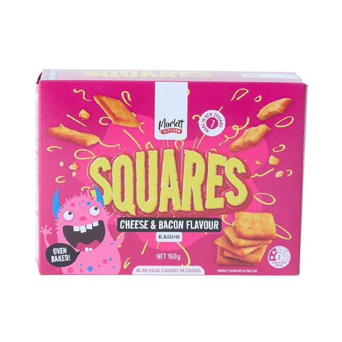 Market Kitchen Squares Cheese & Bacon 160g
