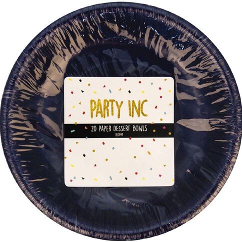 Party Inc Paper Bowls 380ml Royal Blue Royal 20 Pack