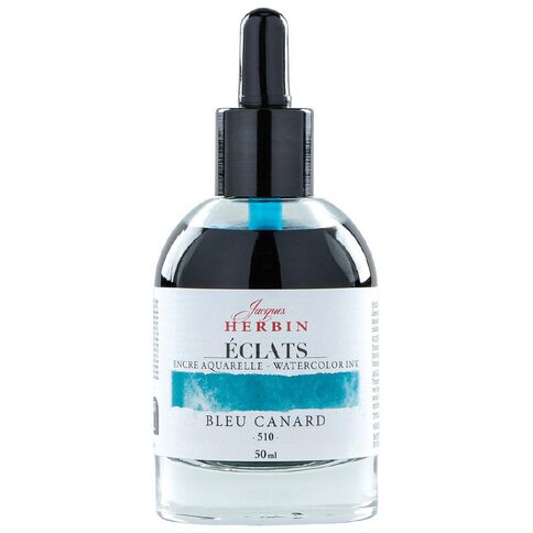 Jacques Herbin Eclats Watercolour Ink 510 Teal 50ml