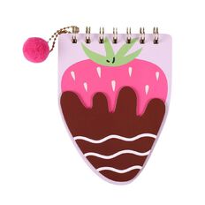 Kookie Strawberry Dipped in Chocolate Sprial Notebook Small