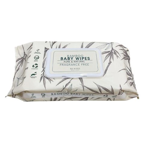 Babywise Bamboo Baby Wipes 80 Pack Unscented