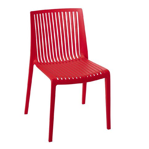 Eden Cool Indoor/Outdoor Stacker Chair Red