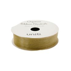 Uniti Organza Ribbon Neutrals 3m Assorted