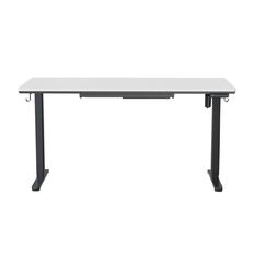 Workspace Height Adjustable Desk 1500W with Drawer White Workspace Height Adjustable Desk 1500W with Drawer White