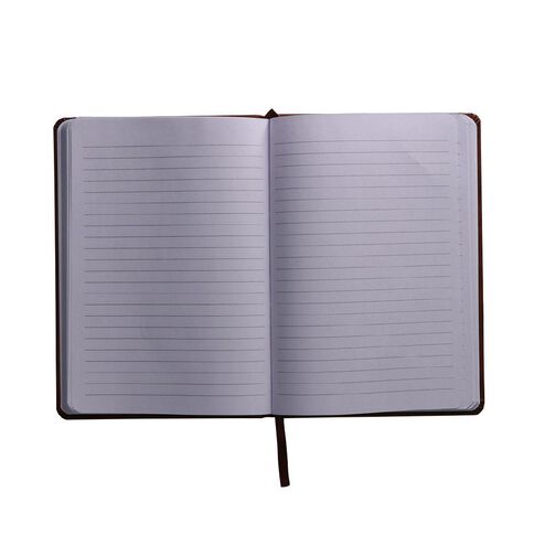 Uniti Stationery A5 Polyurethane Hard Cover Brown Notebook