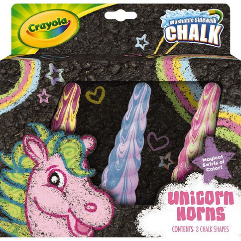 Crayola Unicorn Chalk 3 Pack Assorted 3 Pack