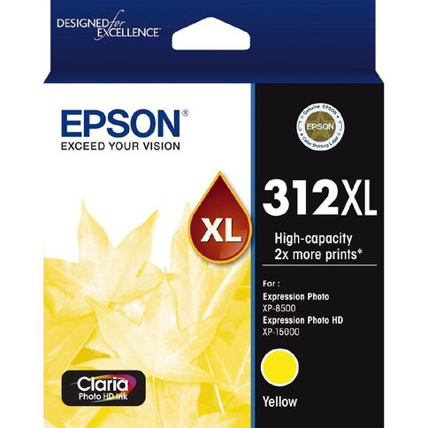 Epson Ink 312XL Yellow Ink Claria Photo HD (830 Pages)