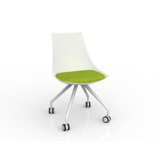 Luna White Avacado Chair Green Mid