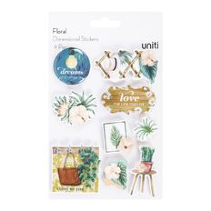 Uniti Floral Dimensional Stickers