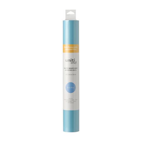 Uniti Craft Matte Removeable Vinyl 30.5Cm X 50Cm Blue