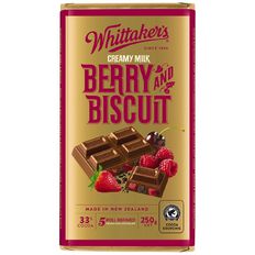 Whittaker's Berry Biscuit Block 250g