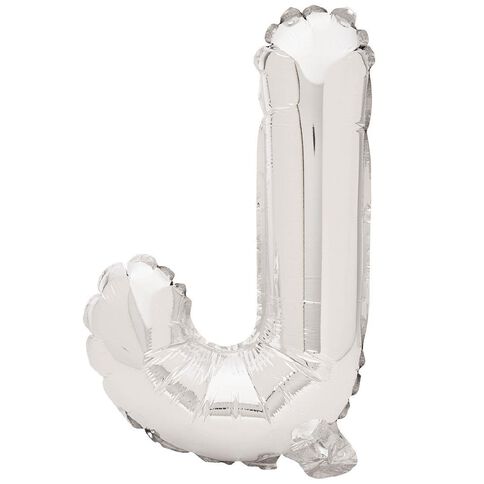 Artwrap Foil Balloon J Silver 35cm