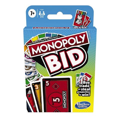 Hasbro Monopoly Bid Game