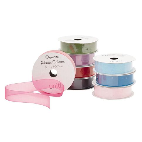 Uniti Organza Colour Ribbon 3m Assorted