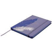 Uniti Floral A5 Hardcover Notebook Leaf Purple Mid A5
