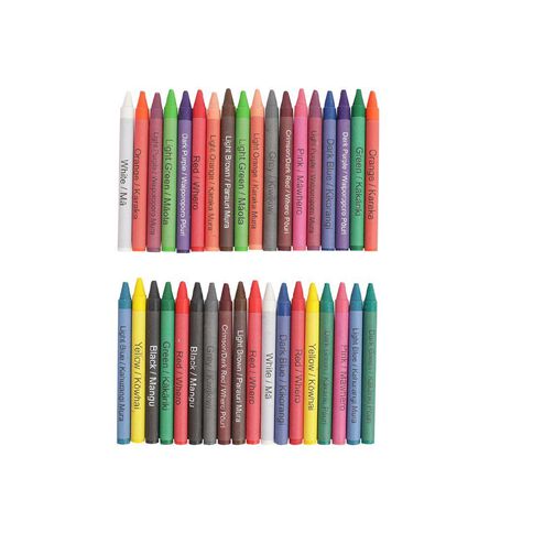 Kookie Te Reo Crayons Multi-Coloured 36 Pack