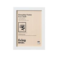 Living & Co Everyday Standard Photo Frame White 5in x 7in