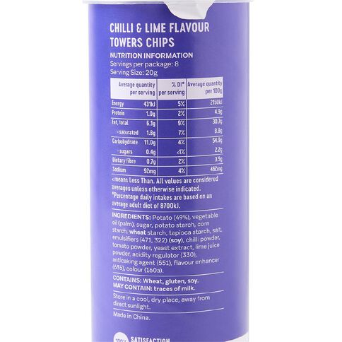 Market Kitchen Towers Chilli Lime 160g