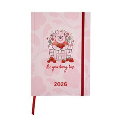 Winnie the Pooh 2026 Week To Date Diary Pink A5