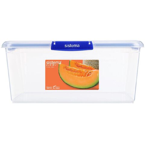 Sistema Klip It Plus Rectangular Container Assorted 10L