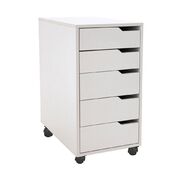 Living & Co Hael 5 Drawer Unit White