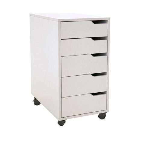Living & Co Hael 5 Drawer Unit White