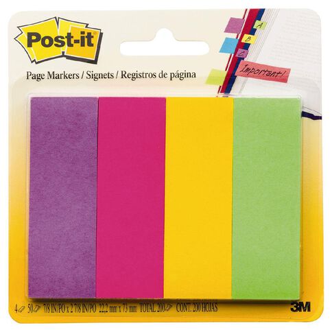 Post-It Page Marker Large 671-4AU Multi-Coloured