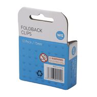 WS Foldback Clips 15mm 12 Pack