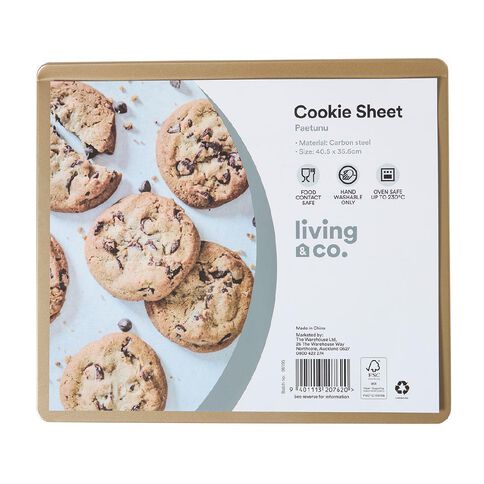 Living & Co Heavy Gauge Flat Cookie Sheet Gold