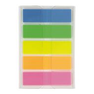 WS Fluro Sticky Flags 12mm x 44mm 20 Sheet 5 Pack Multi-Coloured
