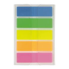 WS Fluro Sticky Flags 12mm x 44mm 20 Sheet 5 Pack