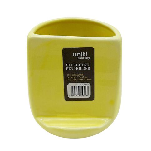 Uniti Ceramic Pen Holder With Cell Phone Stand