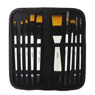 Jasart Brush Wallet Set 10 Piece Gold/Black