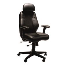 Buro Seating Everest Leather & Mesh Chair Black
