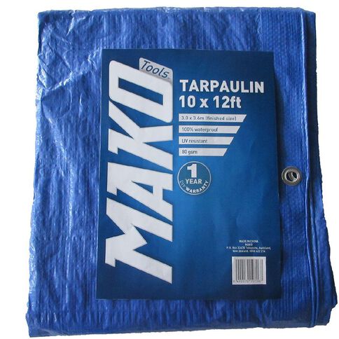 Mako Tarpaulin 80gsm 10ft x 12ft