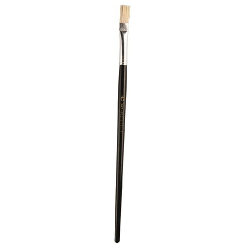 8 Hog Bristle Flat Brush Beige