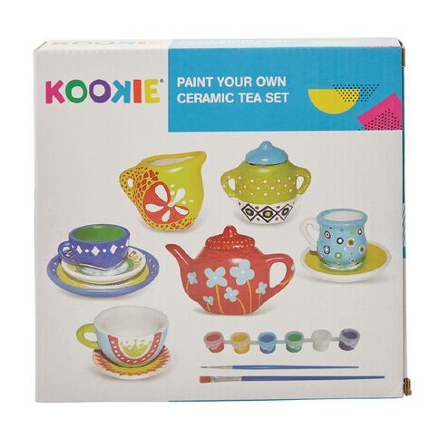 Kookie Paint Your Own Ceramic Tea Set Assorted