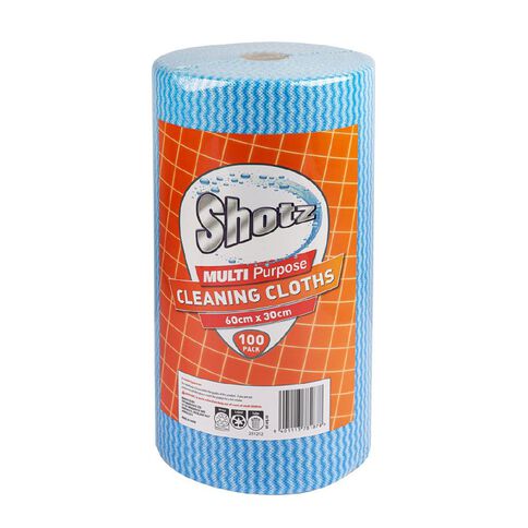 Shotz Multipurpose Cleaning Cloths 100 Pack