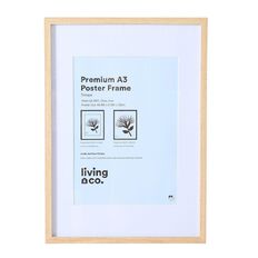 Living & Co Premium Poster Frame Natural A2/A3