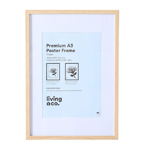 Living & Co Premium Poster Frame Natural A2/A3