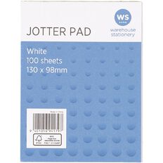 WS Jotter Pad 100 Sheets 130x98mm White