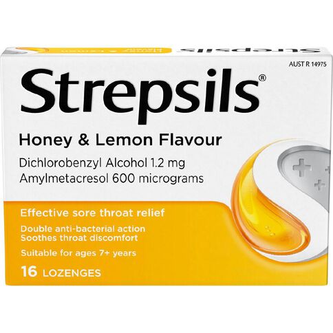 Strepsils Honey and Lemon Lozenges 16s