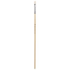 DAS Brush Long Handle Hog Bristle Flat #4 White