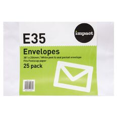 WS Envelope E35 Peal & Seal 25 Pack