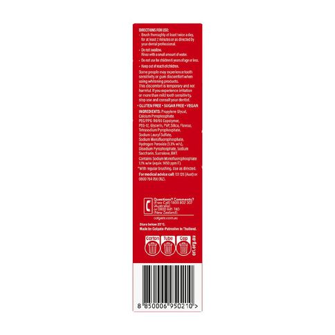 Colgate Optic White Enamel Care Toothpaste 100g