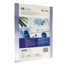Ibico Binding Cover Gbc Transparent 200 Micron 25 Pack