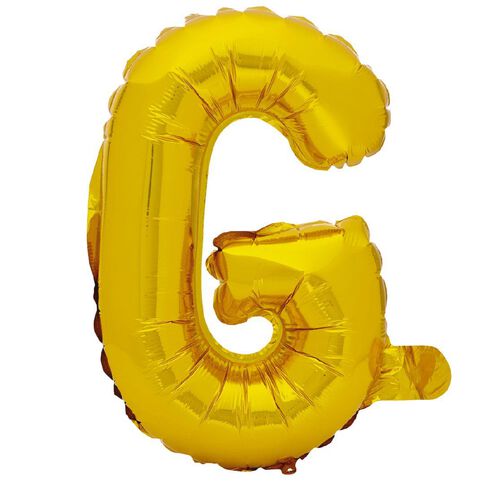 Artwrap Foil Balloon G Gold 35cm