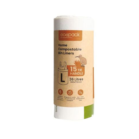Ecopack Compostable Bin Liners 36L 15 pack
