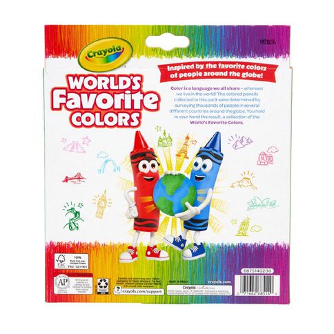 Crayola World's Favourite Colours Pencils 50 Pack