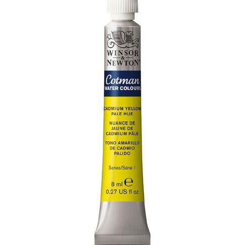 Winsor & Newton Cotman Watercolour Paint 8ml Cadmium Yellow Pale Hue